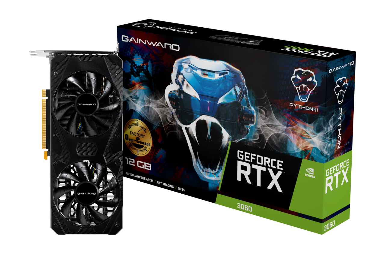 Видео карта Gainward RTX 3060 Python II OC 12GB GDDR6 - NE63060U19K9-PG190V