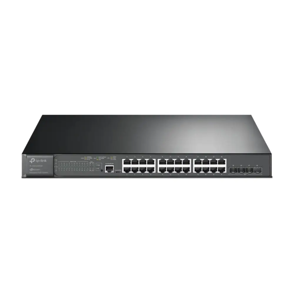 Суич TP-Link Switch Omada SG3428XMP - 24 Ports - 24x GE (10/100/1000) - 4x SFP+ - 24x PoE+
