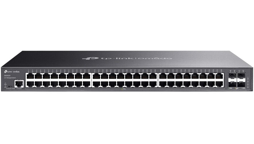 Суич TP-Link Switch Omada SG3452X - 48 Ports - 3x GE (10/100/1000) - 4x SFP+