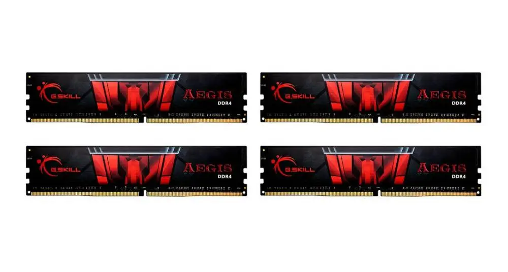 Памет G.Skill Aegis 32GB (4x8GB) DDR4 3200 MHz CL16 - F4-3200C16Q-32GIS