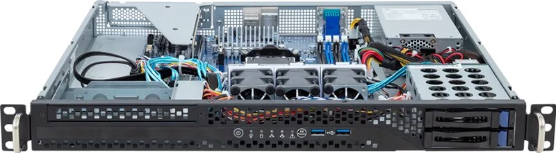 Сървърно шаси GIGABYTE R113-C10-AA02 AMD B650E Socket AM5 Rack (1U) Black, Steel