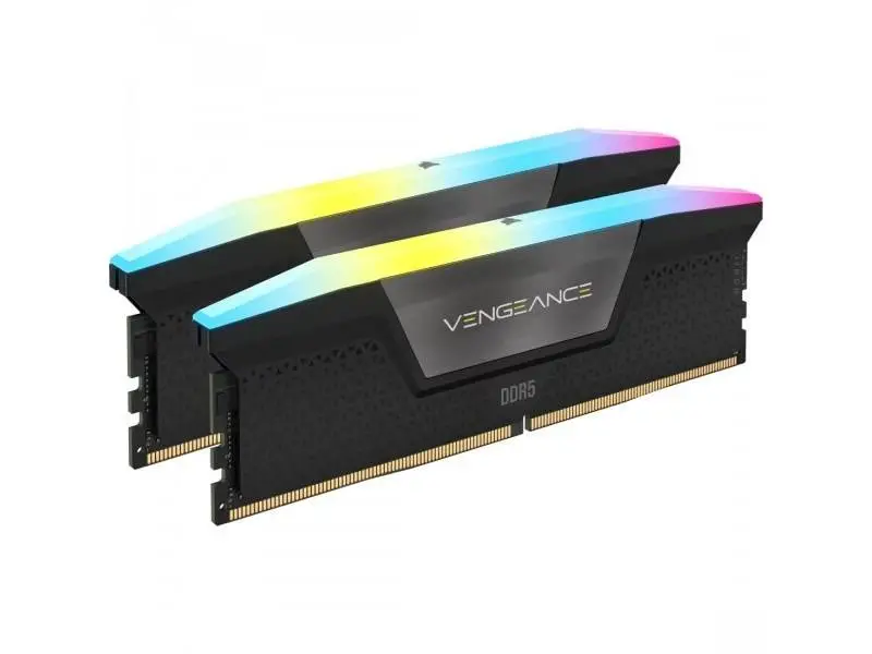 Памет Corsair Vengeance RGB 16GB (2x8GB) DDR5 5200MHz 288-pin DIMM CL40 XMP - CMH16GX5M2B5200Z40