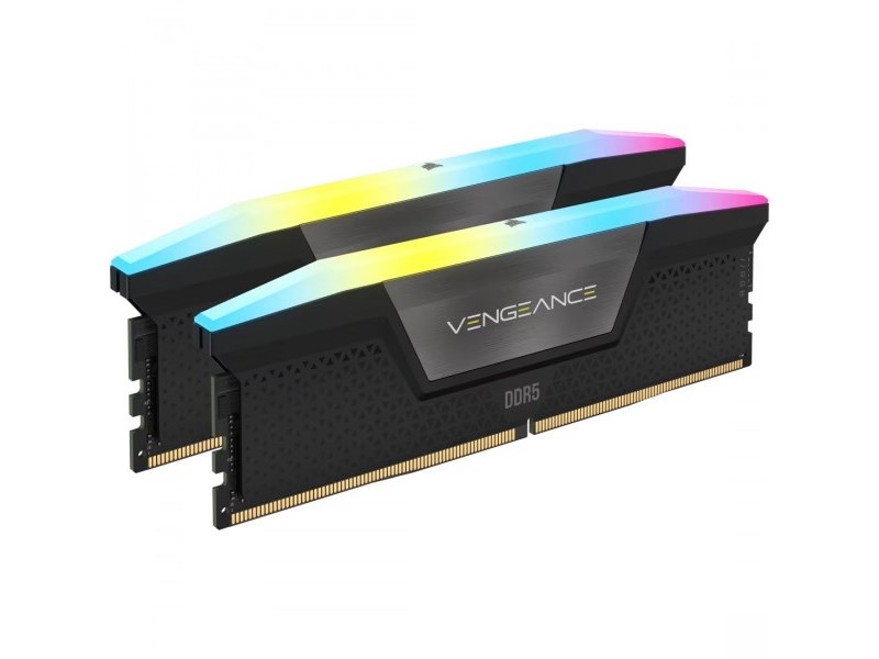 Памет Corsair Vengeance RGB 16GB (2x8GB) DDR5 5200MHz 288-pin DIMM CL40 XMP - CMH16GX5M2B5200Z40