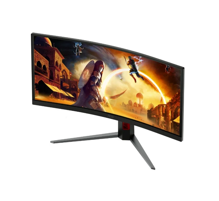Монитор AOC CU34G4CA, 34" Curved 1500R, Fast VA, WLED, 3440x1440, 180Hz, 1ms GtG, 0.5ms MPRT, Adaptive Sync, 5Wx2, Tilt, Swivel, 2xHDMI, DP, USB hub