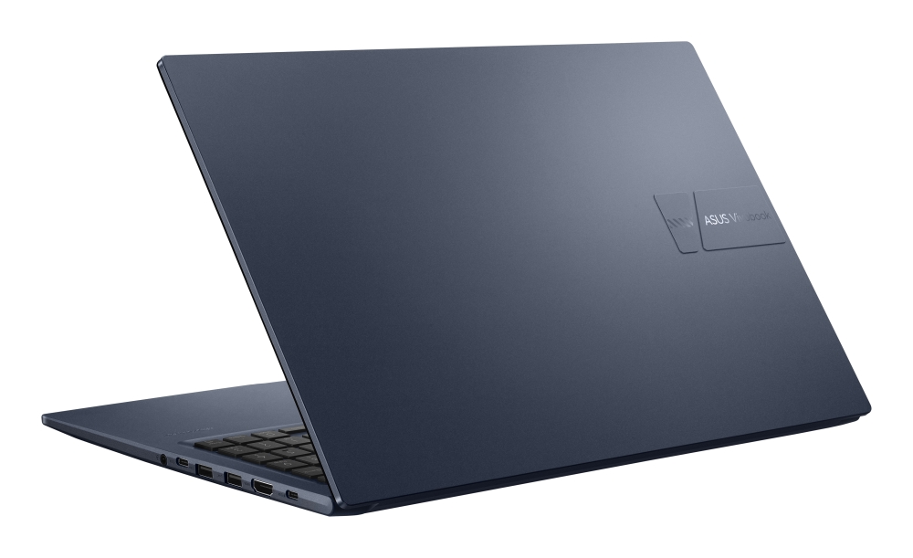 Лаптоп Asus Vivobook M1502XA-BQ015NA, AMD Ryzen 9 7940HS 4.0GHz, 15.6 "FHD(1920X1080) 16:9,16GB DDR5 (8 GB on BD),512 GB SSD,Backlit Keyboard , NO OS, Quiet Blue, no adapter - 90NB19L1-M001Z0