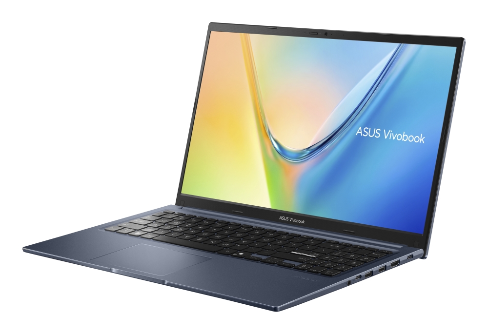 Лаптоп Asus Vivobook M1502XA-BQ012NA, AMD Ryzen 7 7840HS 3.8GHz, 15.6 "FHD (1920X1080) 16:9, 8GB DDR5 (on BD), 512 GB SSD,Backlit Keyboard, NO OS, Quiet Blue, no adapter - 90NB19L1-M00380