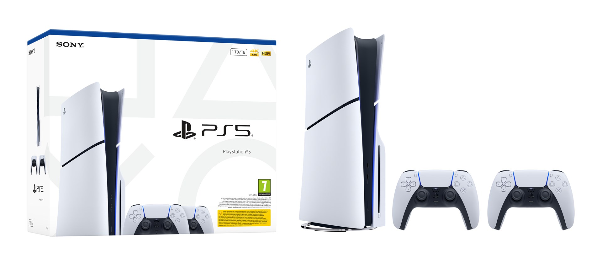 Конзола Sony Playstation 5 1TB Wi-Fi White - PS719022602