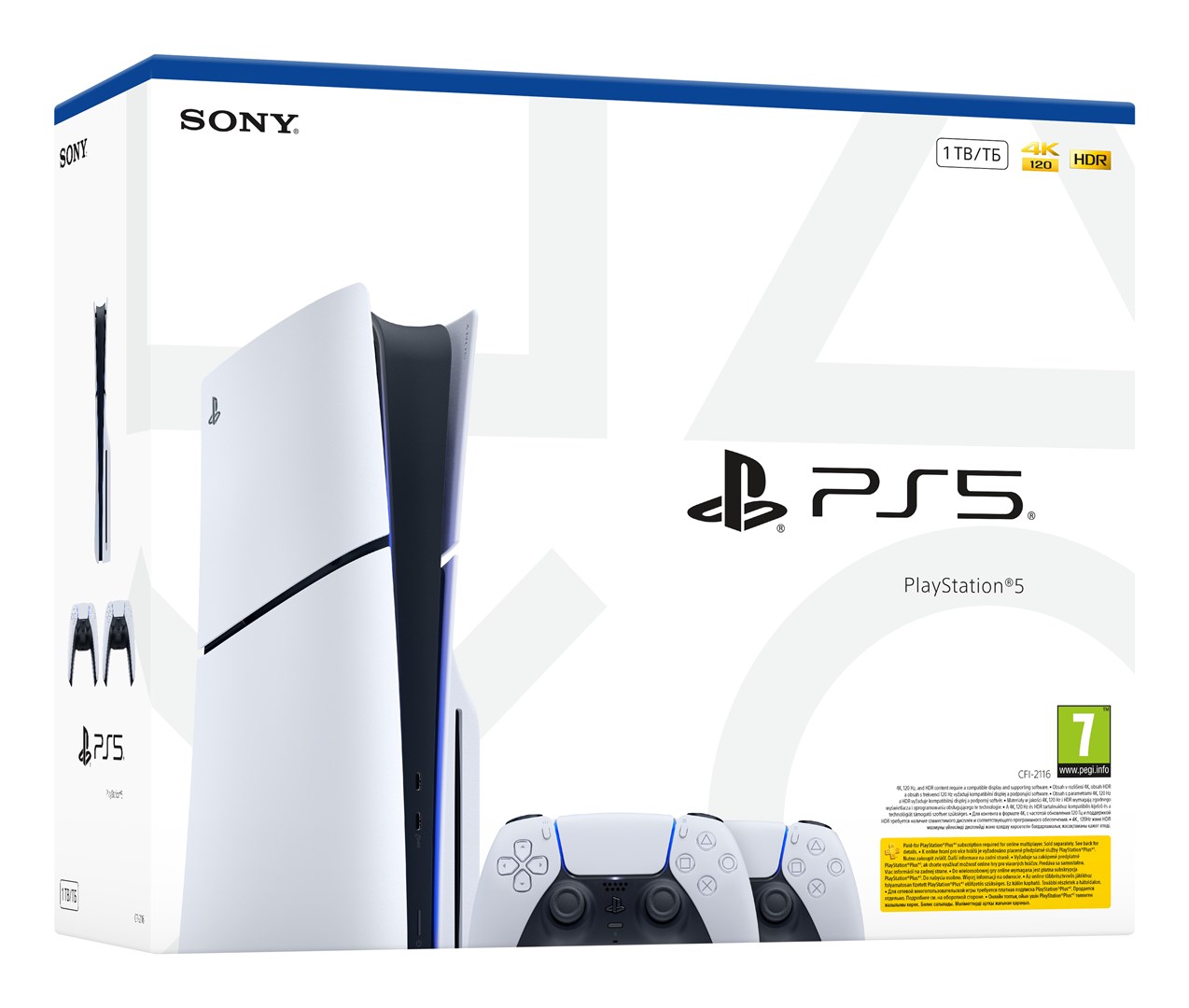 Конзола Sony Playstation 5 1TB Wi-Fi White - PS719022602