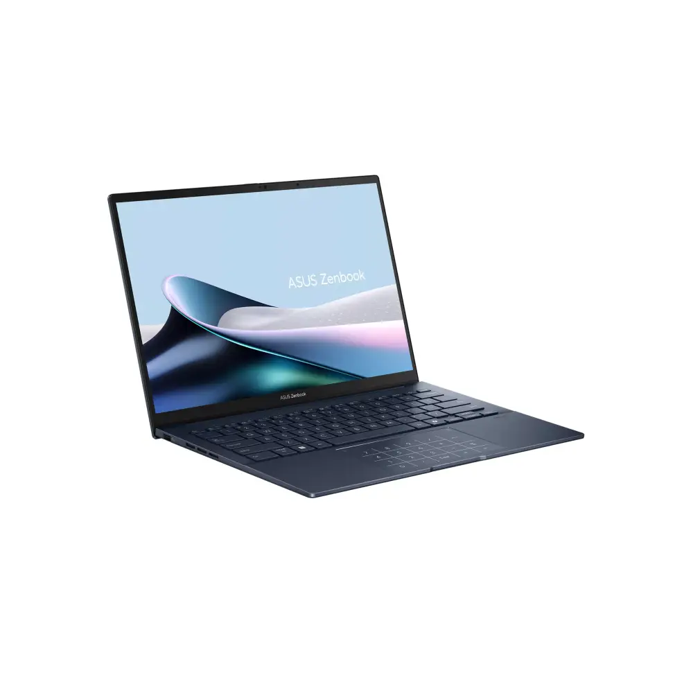 Лаптоп ASUS Zenbook 14 ASUS UX3405CA-ST786X, Intel Core Ultra 9-285H, 32GB LPDDR5X, 1TB M.2 NVMe PCIe 4.0, 14'' 3K OLED 120Hz, Windows 11 PRO, Blue - 90NB14W1-M01M10
