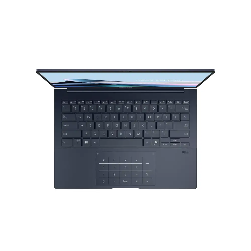 Лаптоп ASUS Zenbook 14 ASUS UX3405CA-ST786X, Intel Core Ultra 9-285H, 32GB LPDDR5X, 1TB M.2 NVMe PCIe 4.0, 14'' 3K OLED 120Hz, Windows 11 PRO, Blue - 90NB14W1-M01M10
