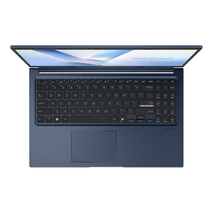 Лаптоп ASUS VIVOBOOK 15 X1504MA-BQ203NA, INTEL CORE 5 320, 16GB DDR5 RAM, 512GB M.2 NVMe SSD, 15.6'' FHD, NO ADAPTER, BLUE - 90NB17I1-M00TJ0