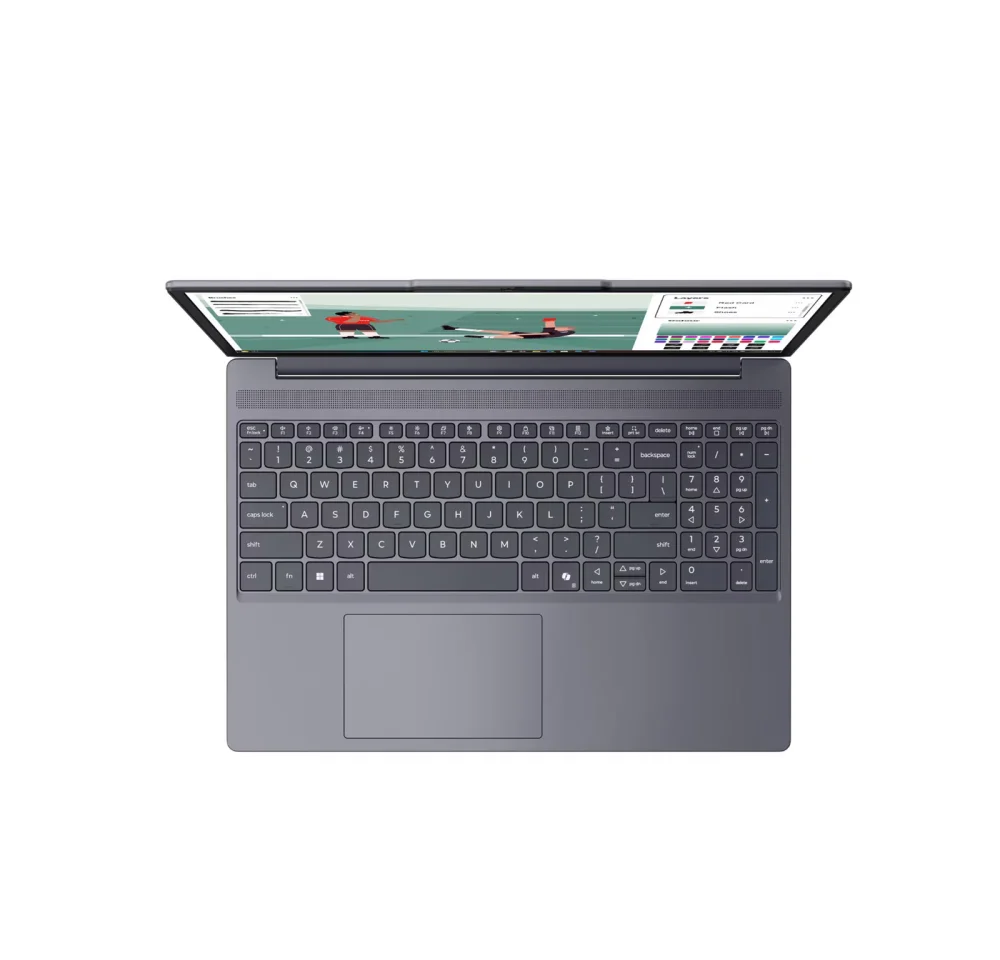 Лаптоп Lenovo IdeaPad Slim 3 15IWC11, Intel Core 7 350, 16GB SODIMM DDR5-5600, Integrated Intel Graphics, 512GB SSD M.2 2242 PCIe 4.0x4, 15.3" WUXGA (1920x1200) IPS 60Hz, Luna Grey - 83RR009KBM