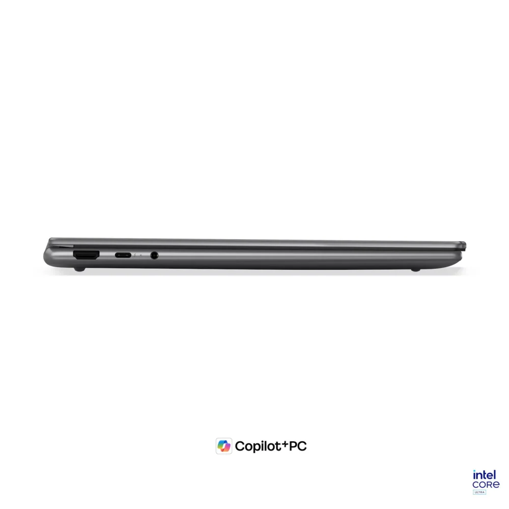 Лаптоп LENOVO Yoga 7 2-in-1 14IPH11, Intel Core Ultra 7 355, 32GB Soldered LPDDR5X-7467, 1TB SSD M.2 2242, Intel Graphics, 14" 2.8K WQXGA+ (2880x1800) OLED, Glass, Touch, Luna Grey - 83TC0023BM