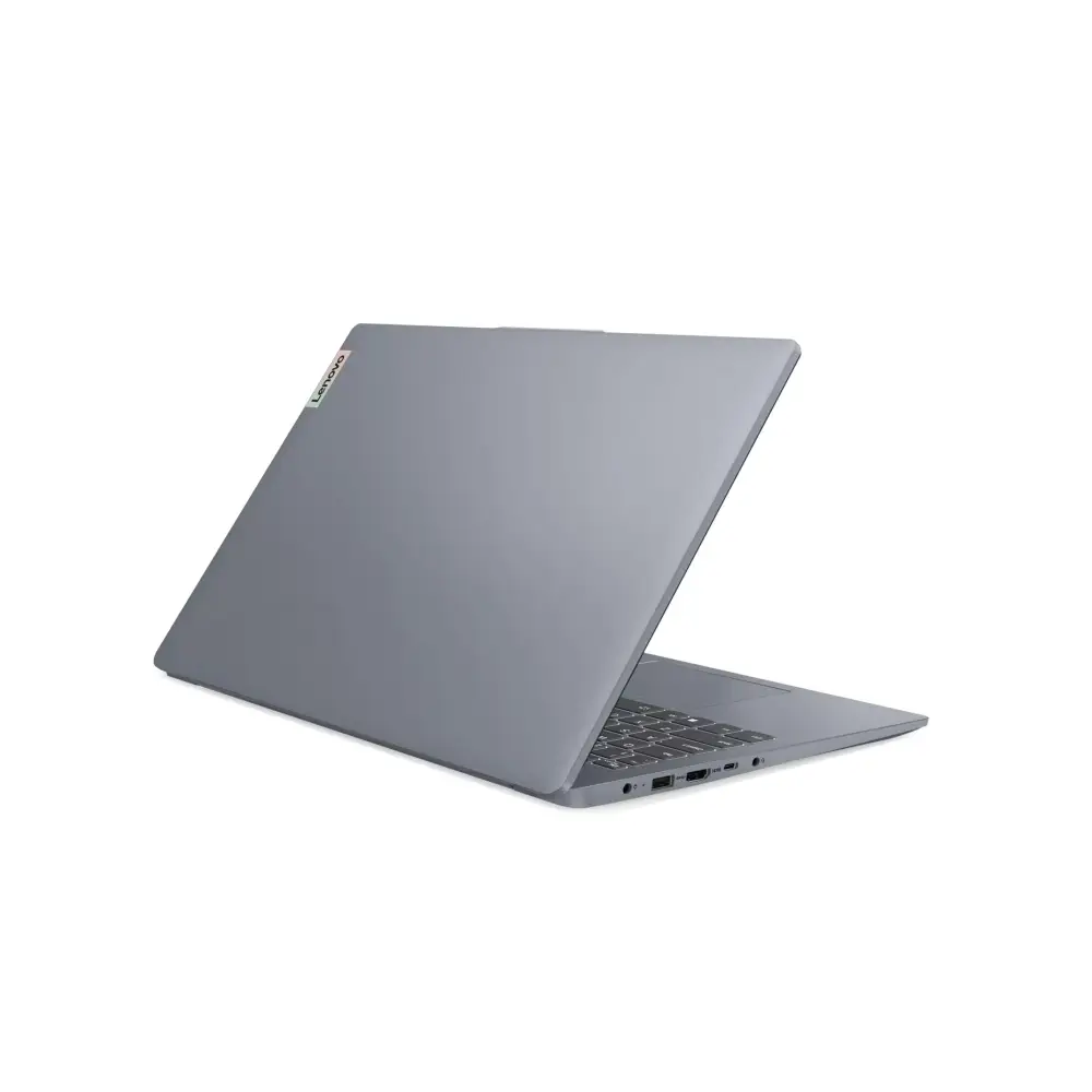 Лаптоп Lenovo IdeaPad Slim 3 15IAN8, Intel N100, 8GB LPDDR5 RAM, Intel UHD Graphics, 256GB M.2 SSD, No OS, Gray, No Adapter - 82XB00KHBM