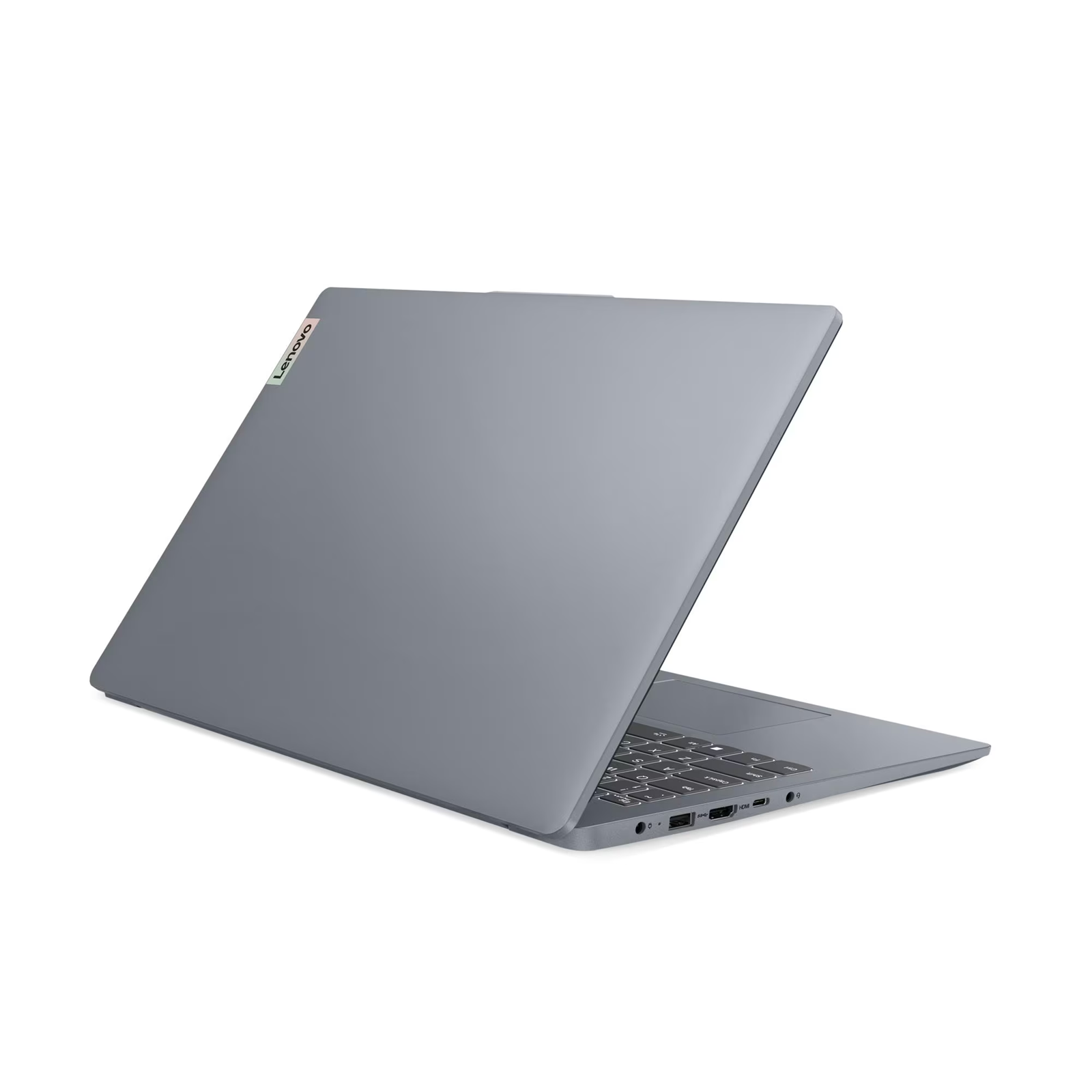 Лаптоп Lenovo IdeaPad Slim 3 15IAN8, Intel N100, 8GB LPDDR5 RAM, Intel UHD Graphics, 256GB M.2 SSD, No OS, Gray, No Adapter - 82XB00KHBM
