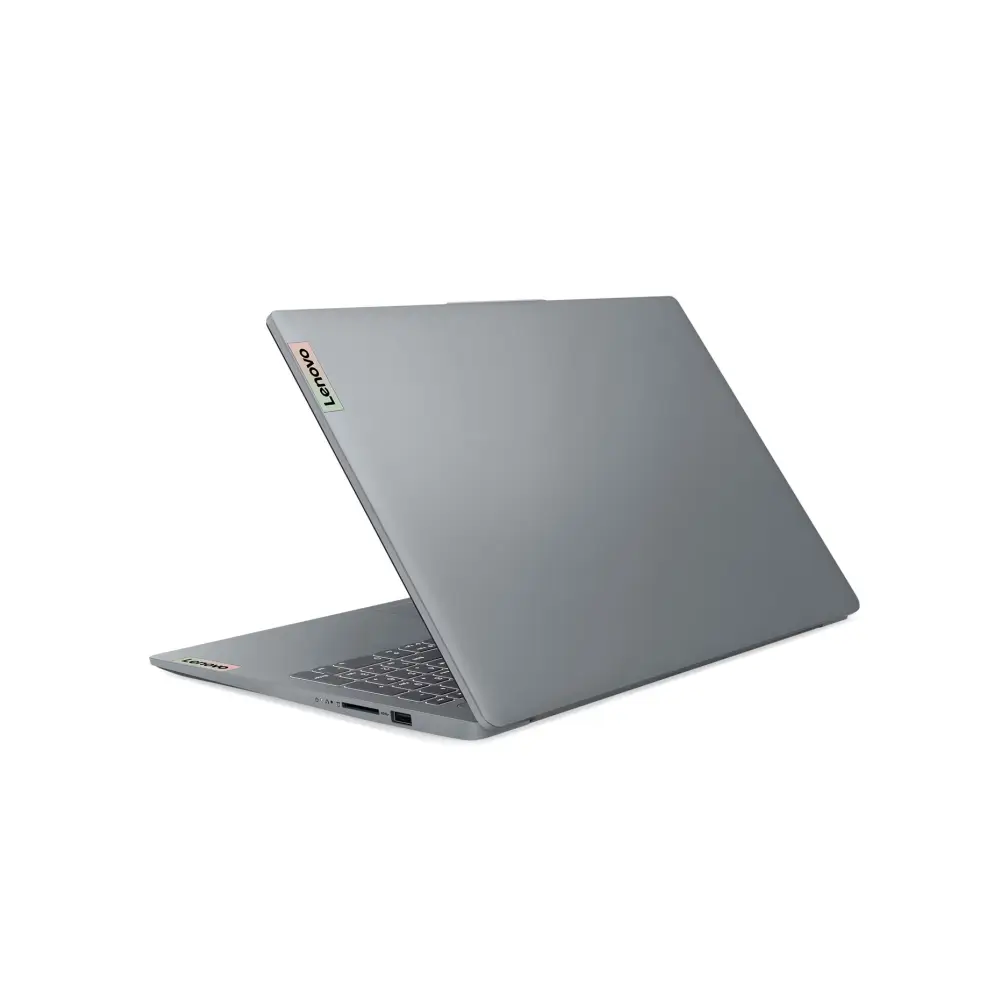 Лаптоп Lenovo IdeaPad Slim 3 15IAN8, Intel N100, 8GB LPDDR5 RAM, Intel UHD Graphics, 256GB M.2 SSD, No OS, Gray, No Adapter - 82XB00KHBM