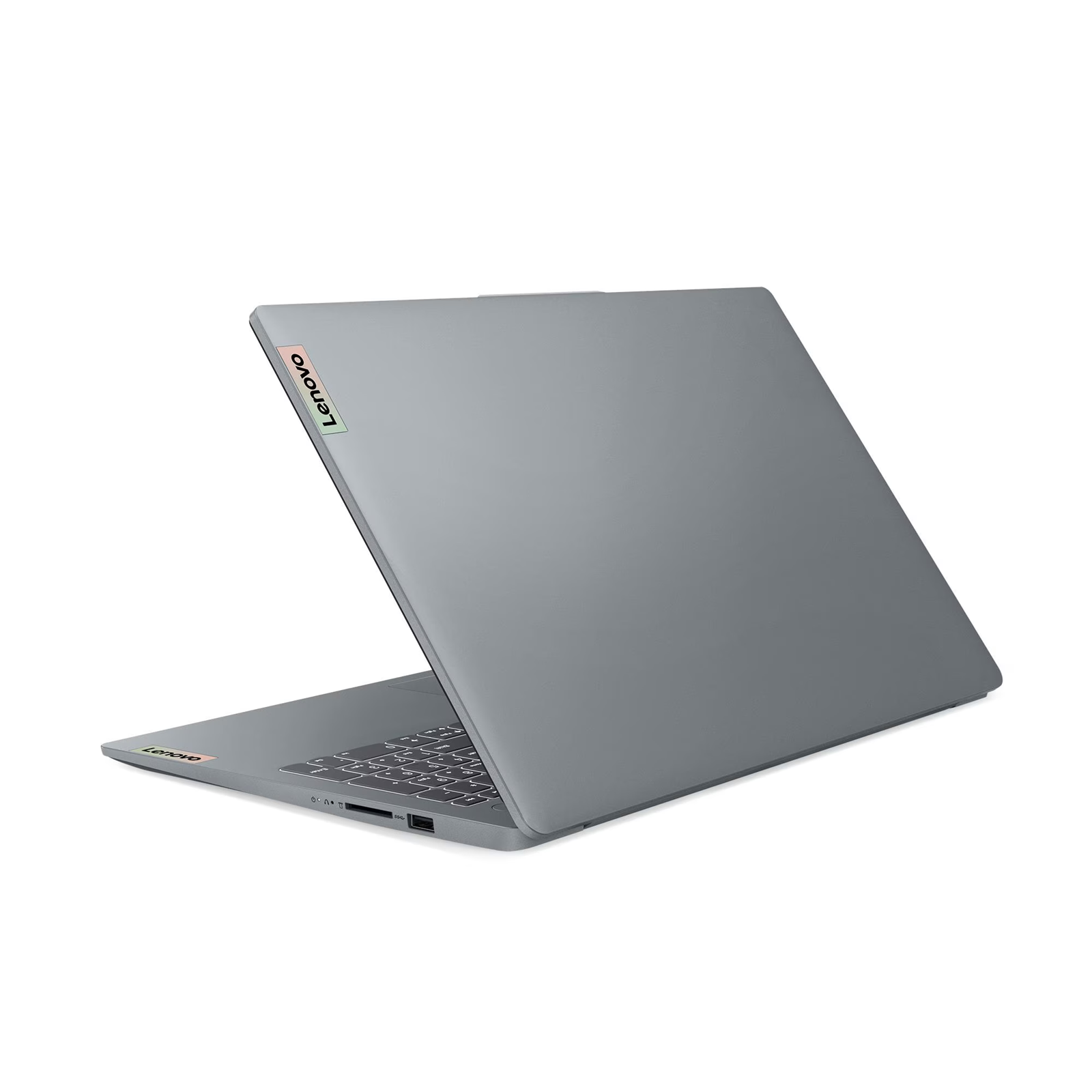 Лаптоп Lenovo IdeaPad Slim 3 15IAN8, Intel N100, 8GB LPDDR5 RAM, Intel UHD Graphics, 256GB M.2 SSD, No OS, Gray, No Adapter - 82XB00KHBM