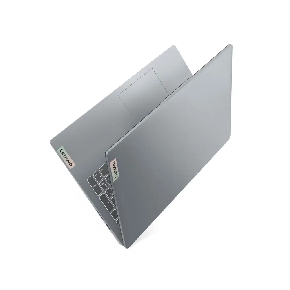 Лаптоп Lenovo IdeaPad Slim 3 15IAN8, Intel N100, 8GB LPDDR5 RAM, Intel UHD Graphics, 256GB M.2 SSD, No OS, Gray, No Adapter - 82XB00KHBM