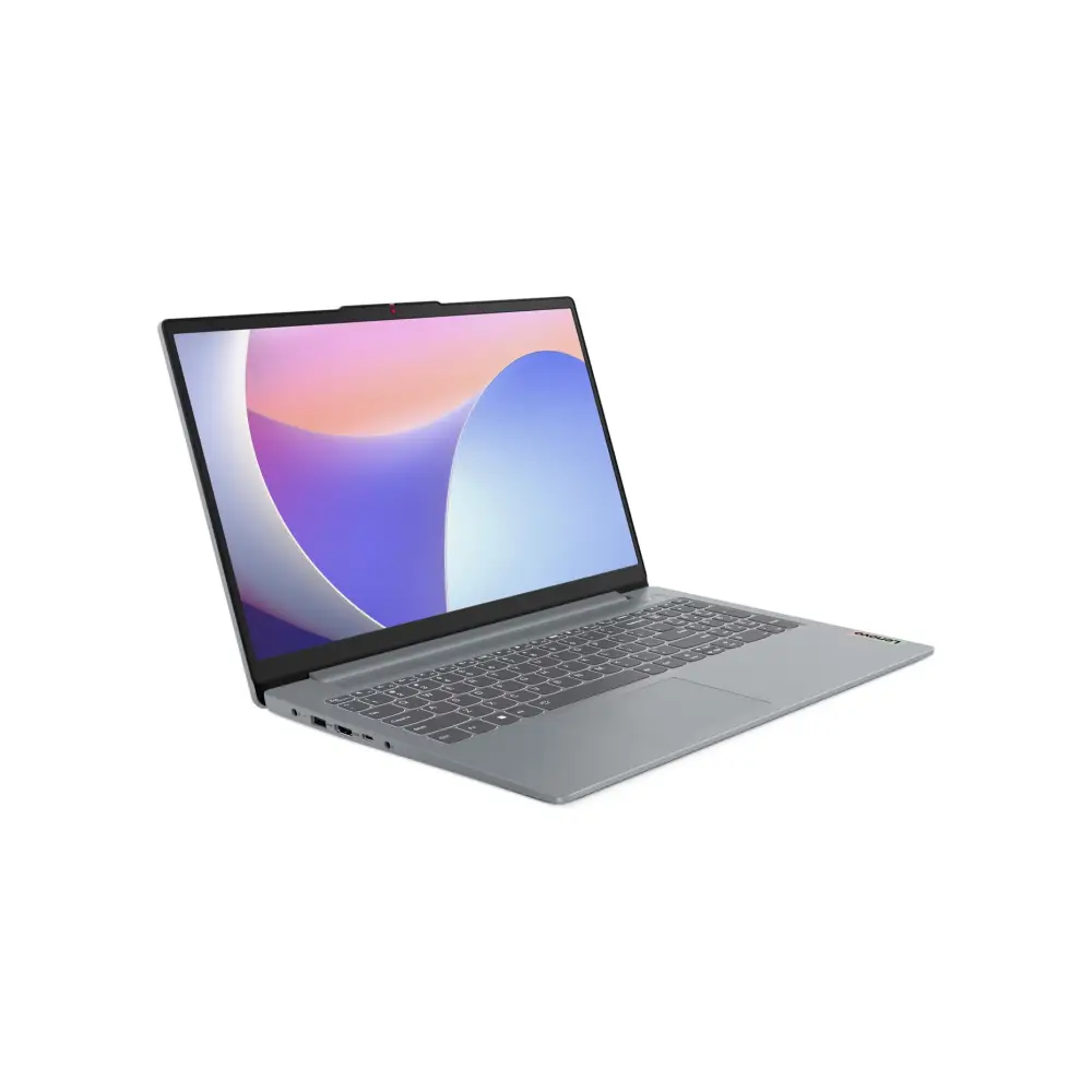 Лаптоп Lenovo IdeaPad Slim 3 15IAN8, Intel N100, 8GB LPDDR5 RAM, Intel UHD Graphics, 256GB M.2 SSD, No OS, Gray, No Adapter - 82XB00KHBM