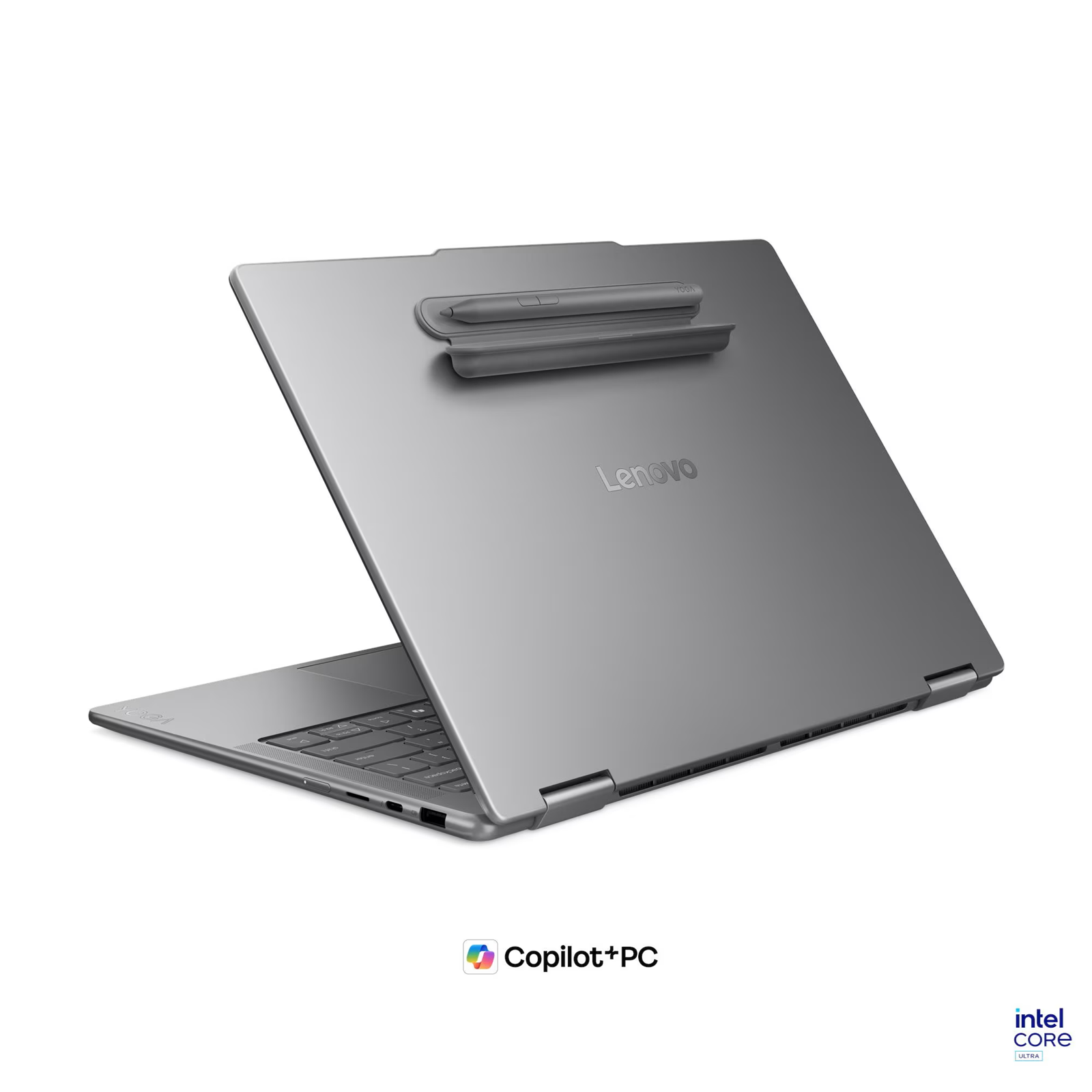 Лаптоп Lenovo Yoga 7 2-in-1 14IPH11, Intel Core Ultra 5 325, 24GB Soldered LPDDR5X-7467, 1TB SSD M.2 2242, Intel Graphics, 14" 2.8K WQXGA+ (2880x1800) OLED, 120Hz, HDR, Glass, Touch, X-Rite, Luna Grey - 83TC0022BM