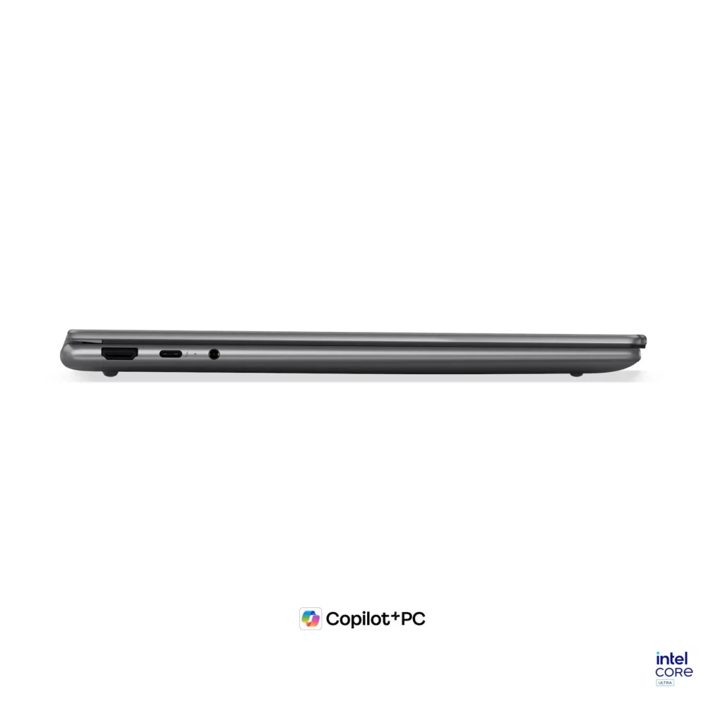 Лаптоп Lenovo Yoga 7 2-in-1 14IPH11, Intel Core Ultra 5 325, 24GB Soldered LPDDR5X-7467, 1TB SSD M.2 2242, Intel Graphics, 14" 2.8K WQXGA+ (2880x1800) OLED, 120Hz, HDR, Glass, Touch, X-Rite, Luna Grey - 83TC0022BM