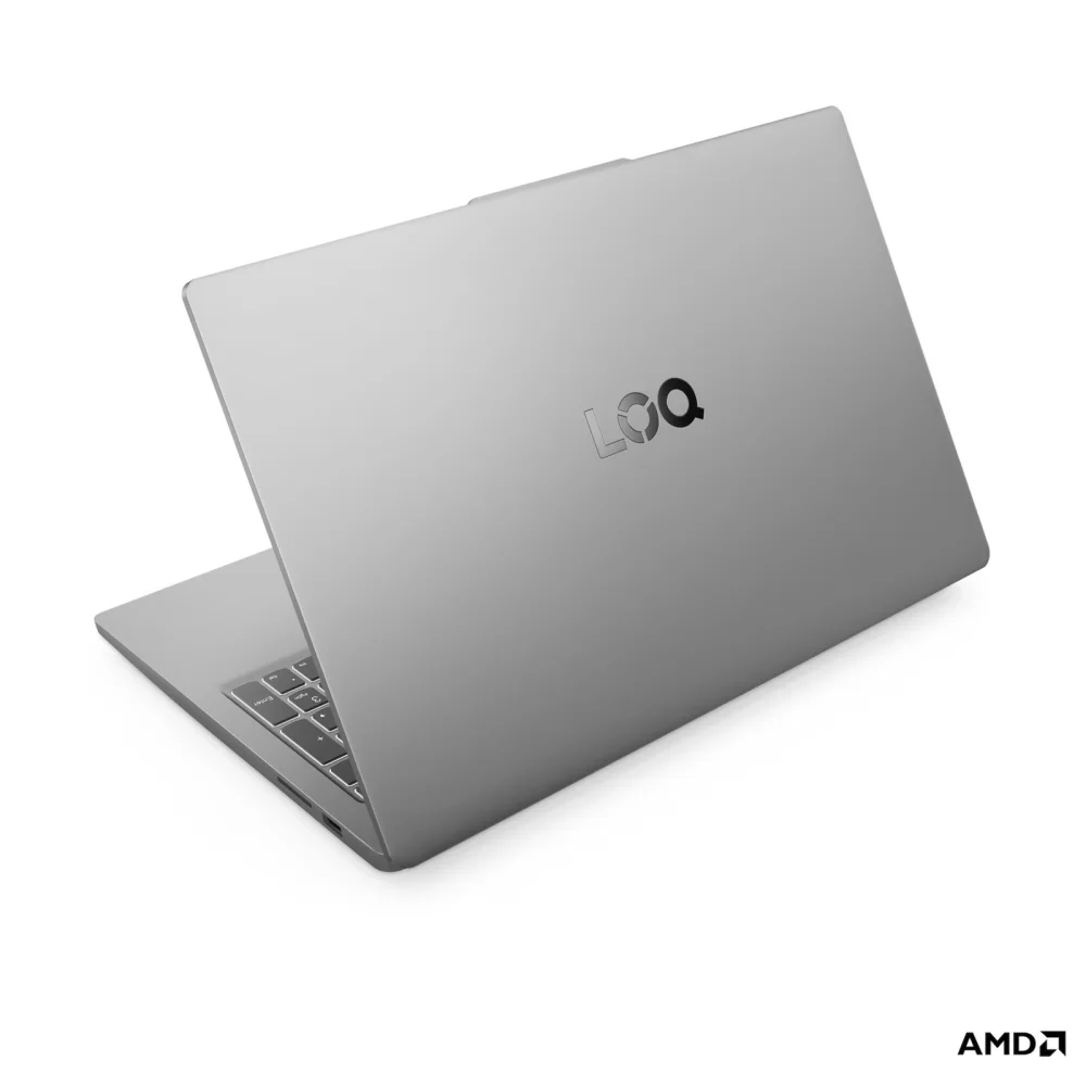 Лаптоп Lenovo LOQ 15ARP10E, AMD Ryzen 7 7735HS, 16GB SODIMM DDR5-4800, 512GB SSD M.2 2242, NVIDIA GeForce RTX 4050 6GB, 15.6" FHD (1920x1080) IPS 300nits, 144Hz, FreeSync, Luna Grey - 83S000AMBM