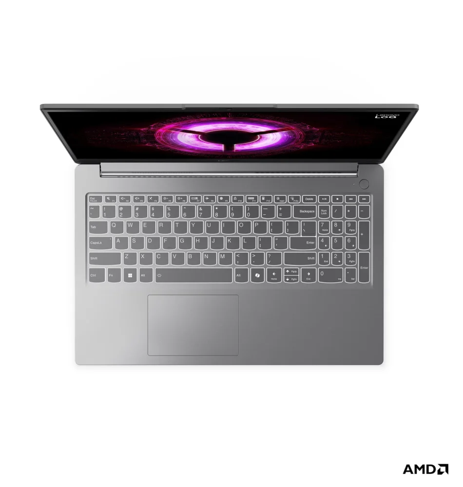 Лаптоп Lenovo LOQ 15ARP10E, AMD Ryzen 7 7735HS, 16GB SODIMM DDR5-4800, 512GB SSD M.2 2242, NVIDIA GeForce RTX 4050 6GB, 15.6" FHD (1920x1080) IPS 300nits, 144Hz, FreeSync, Luna Grey - 83S000AMBM