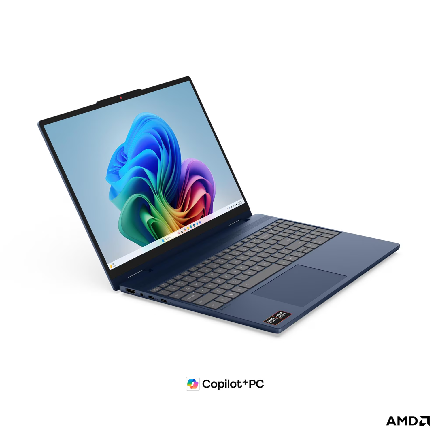 Лаптоп Lenovo IdeaPad 5 2-in-1 15AGP11, AMD Ryzen AI 7 445, 32GB SODIMM DDR5-5600, 512GB SSD M.2 2242, AMD Radeon 840M Graphics, 15.3" WUXGA (1920x1200) IPS 400nits, 60Hz, Glass, Touch, Cosmic Blue - 83UM001SBM