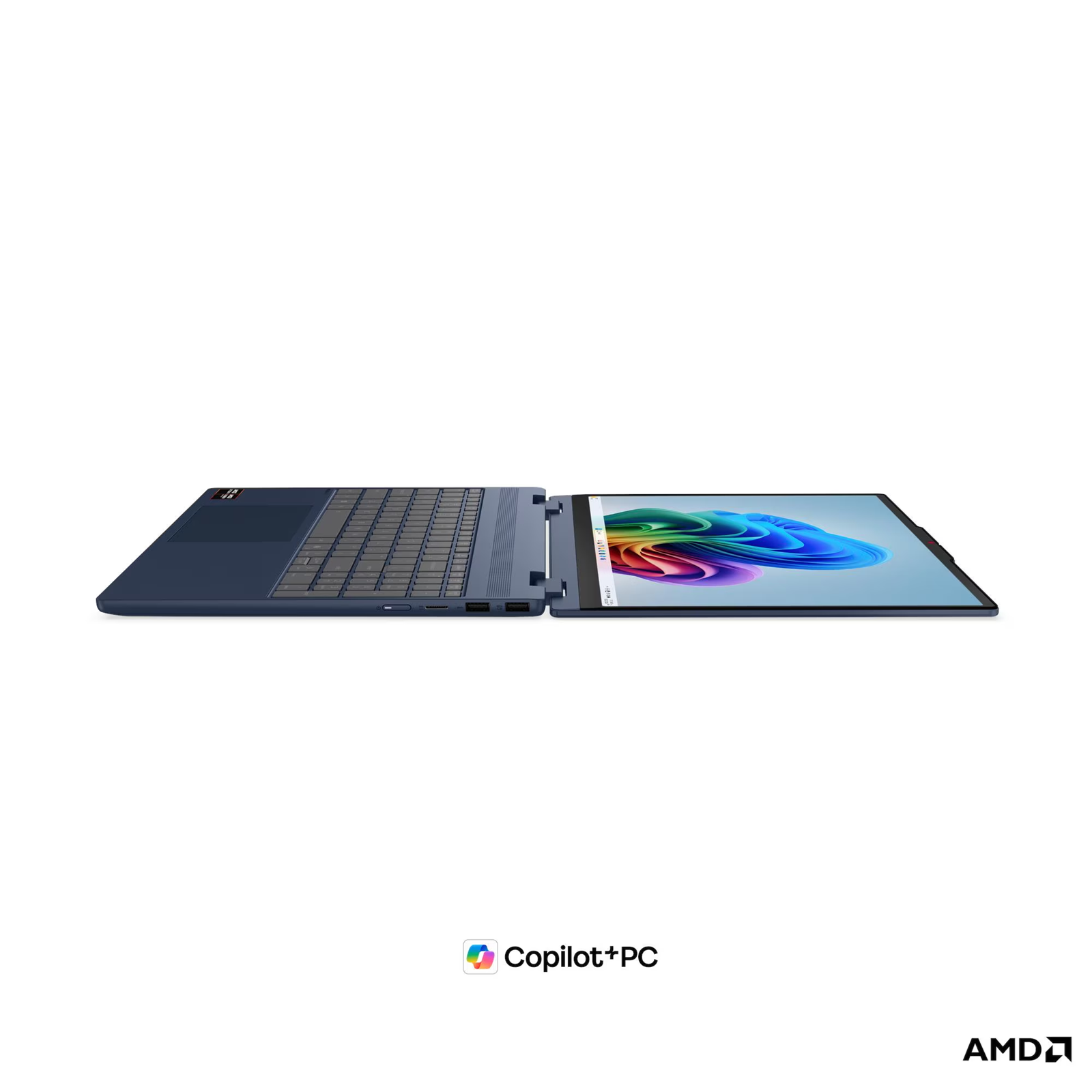 Лаптоп Lenovo IdeaPad 5 2-in-1 15AGP11, AMD Ryzen AI 7 445, 32GB SODIMM DDR5-5600, 512GB SSD M.2 2242, AMD Radeon 840M Graphics, 15.3" WUXGA (1920x1200) IPS 400nits, 60Hz, Glass, Touch, Cosmic Blue - 83UM001SBM