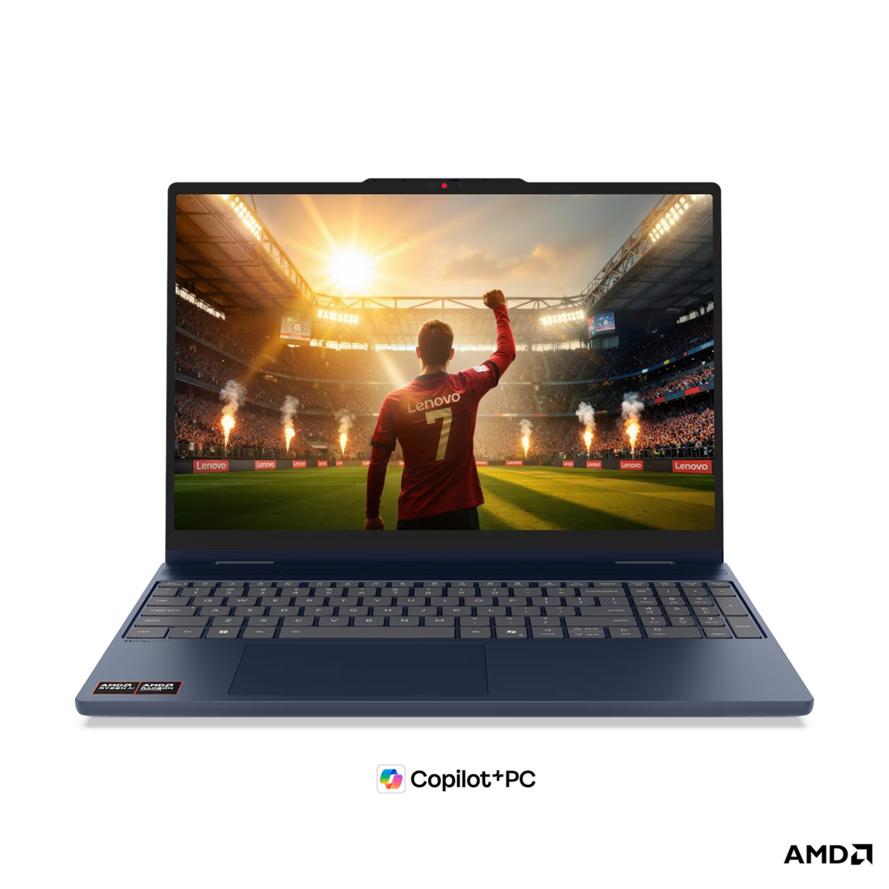 Лаптоп Lenovo IdeaPad 5 2-in-1 15AGP11, AMD Ryzen AI 7 445, 32GB SODIMM DDR5-5600, 512GB SSD M.2 2242, AMD Radeon 840M Graphics, 15.3" WUXGA (1920x1200) IPS 400nits, 60Hz, Glass, Touch, Cosmic Blue - 83UM001SBM