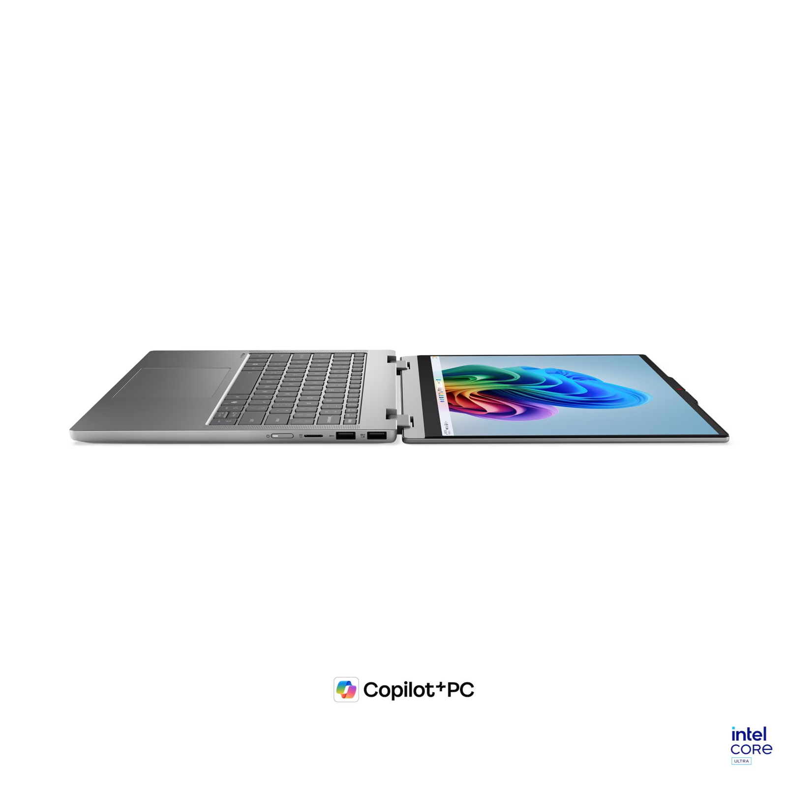 Лаптоп Lenovo IdeaPad 5 2-in-1 14IPH11, Intel Core Ultra 5 322, 16GB SODIMM DDR5-5600, Integrated Intel Graphics, 512GB SSD M.2 2242 PCIe 4.0x4, 14" WUXGA (1920x1200) IPS, Luna Grey - 83UG003PBM