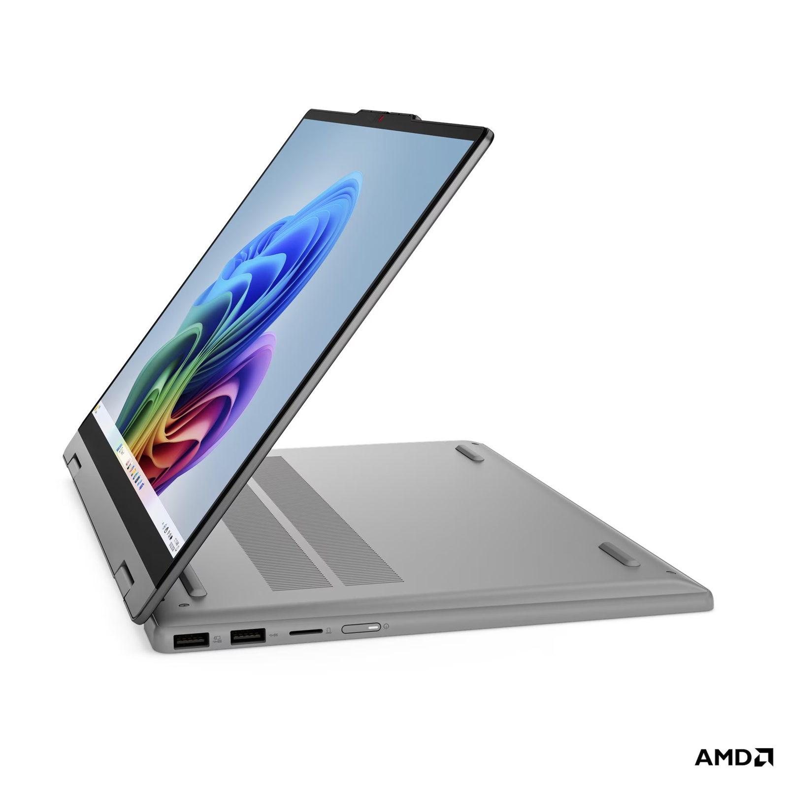 Лаптоп Lenovo IdeaPad 5 2-in-1 14AHP11, AMD Ryzen 7 250, 16GB SODIMM DDR5-5600, Integrated AMD Radeon 780M Graphics, 512GB SSD M.2 2242, 14" WUXGA (1920x1200) IPS Touch, Luna Grey - 83UJ0024BM