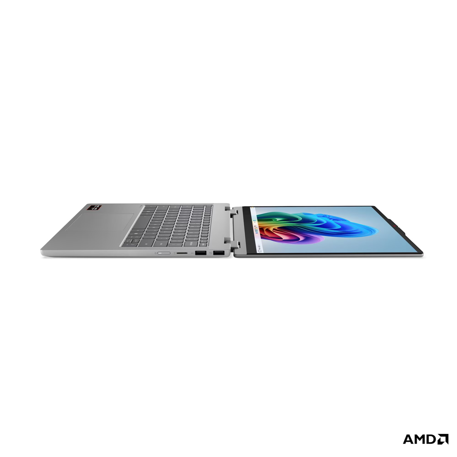 Лаптоп Lenovo IdeaPad 5 2-in-1 14AHP11, AMD Ryzen 7 250, 16GB SODIMM DDR5-5600, Integrated AMD Radeon 780M Graphics, 512GB SSD M.2 2242, 14" WUXGA (1920x1200) IPS Touch, Luna Grey - 83UJ0024BM