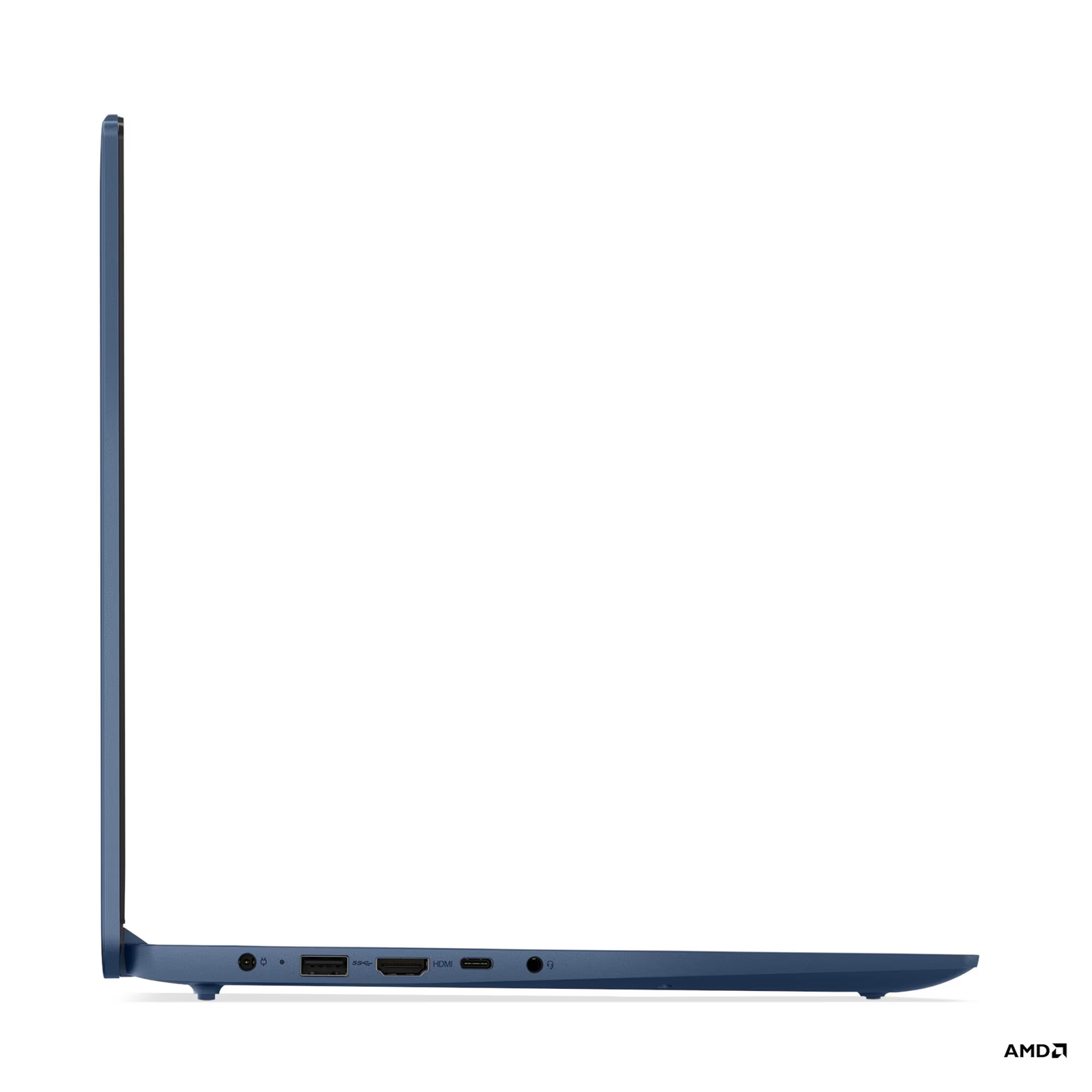 Лаптоп Lenovo IdeaPad Slim 3 15AMN8, AMD Ryzen 5 40, 16GB DDR5 RAM, 512GB M.2 NVMe SSD, AMD Radeon 610M Graphics, 15.6" IPS FHD, Blue, No Adapter - 82XQ01NABM