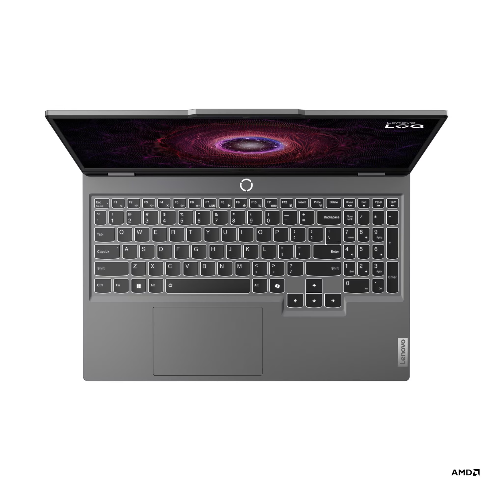 Лаптоп Lenovo LOQ 15AHP9, AMD Ryzen 7 7445HS, 16GB SODIMM DDR5-5600, 512GB SSD M.2 2242, NVIDIA GeForce RTX 3050 6GB, 15.6" FHD (1920x1080) IPS 300nits, 144Hz, G-SYNC, Luna Grey - 83DX00FEBM