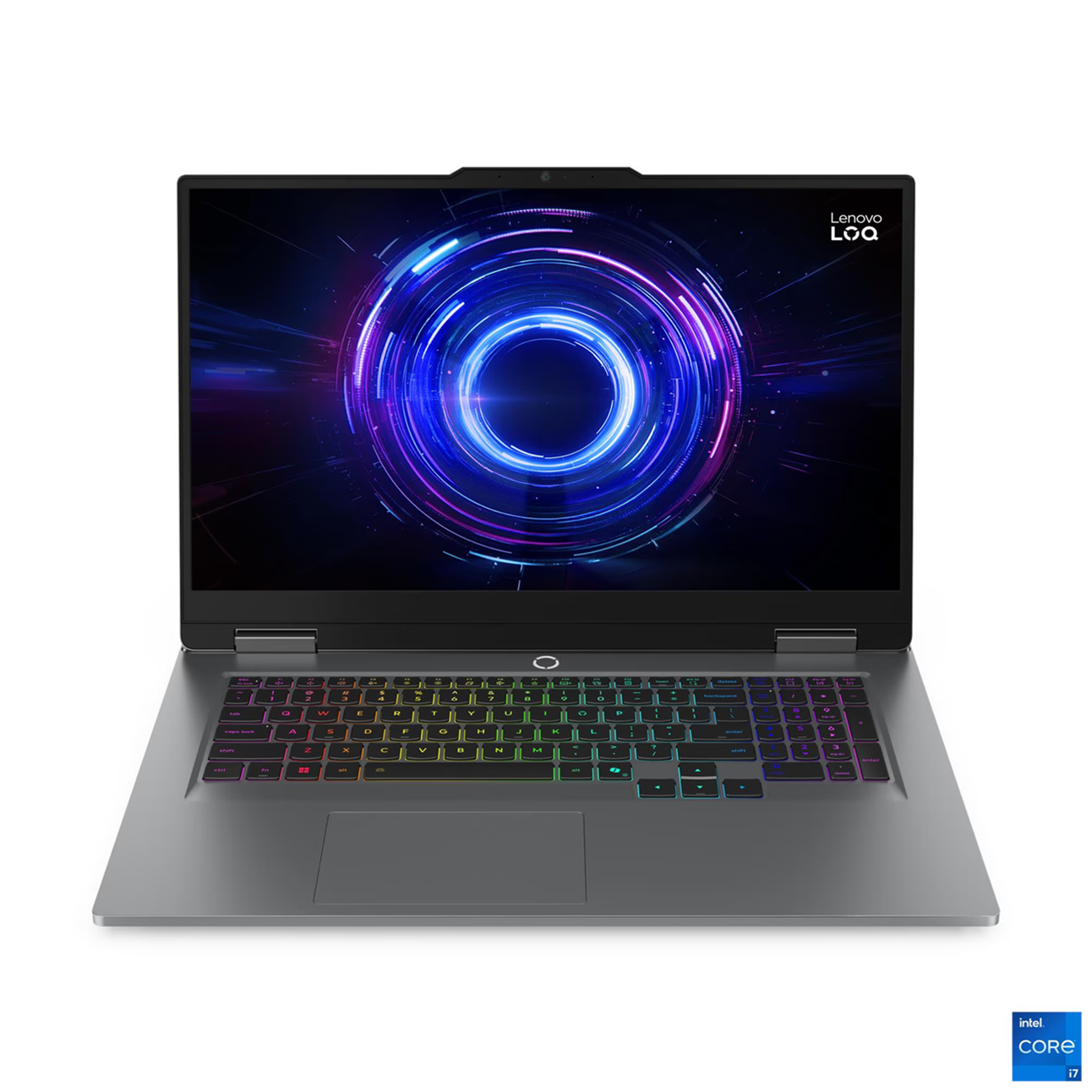 Лаптоп Lenovo LOQ 17IRX10, Intel Core i5-13450HX, 16GB SODIMM DDR5-4800, 1TB SSD M.2 2242, NVIDIA GeForce RTX 5050 8GB, 17.3" FHD (1920x1080) IPS 300nits Anti-glare, 165Hz, G-SYNC, Luna Grey - 83JH00DRBM