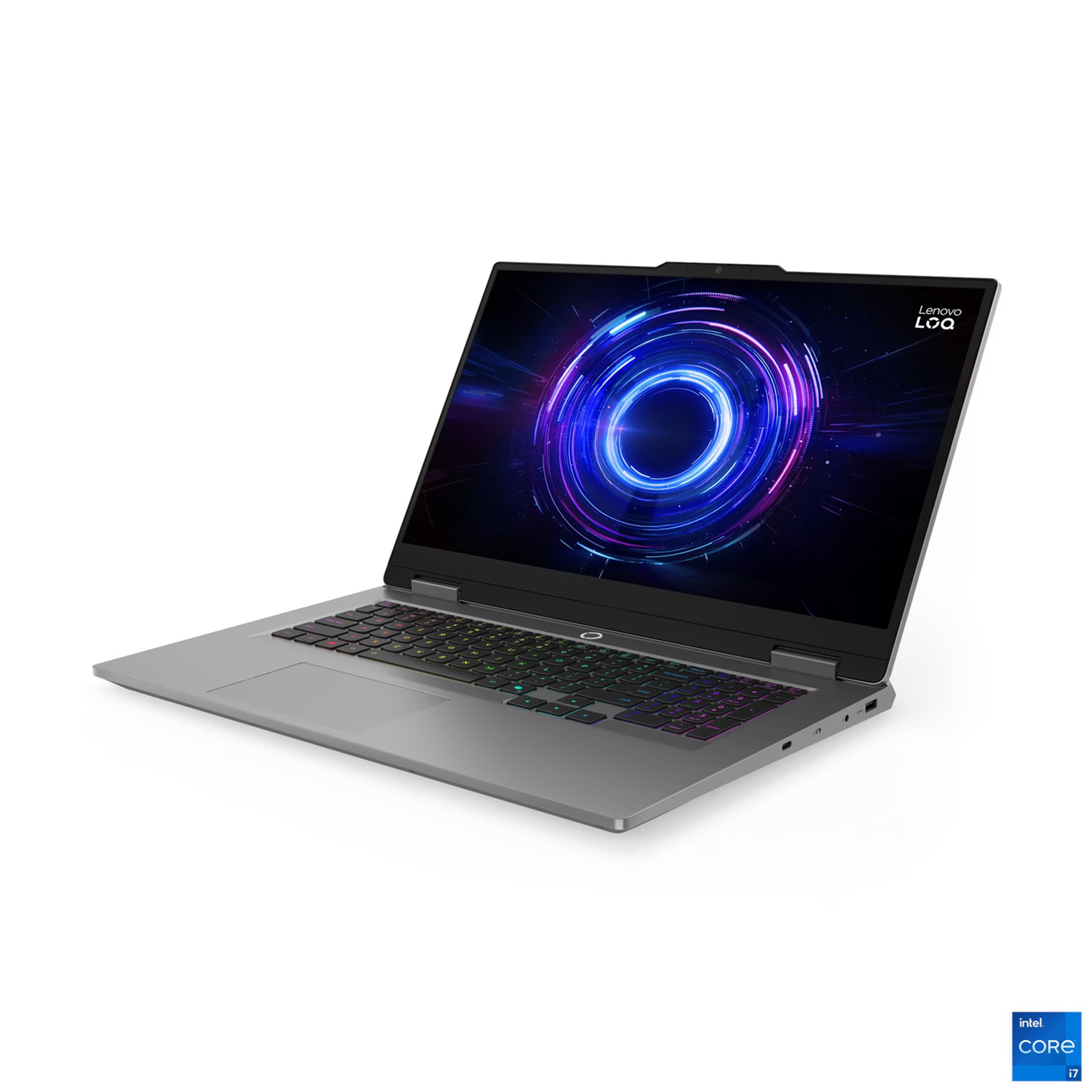 Лаптоп Lenovo LOQ 17IRX10, Intel Core i5-13450HX, 16GB SODIMM DDR5-4800, 1TB SSD M.2 2242, NVIDIA GeForce RTX 5050 8GB, 17.3" FHD (1920x1080) IPS 300nits Anti-glare, 165Hz, G-SYNC, Luna Grey - 83JH00DRBM