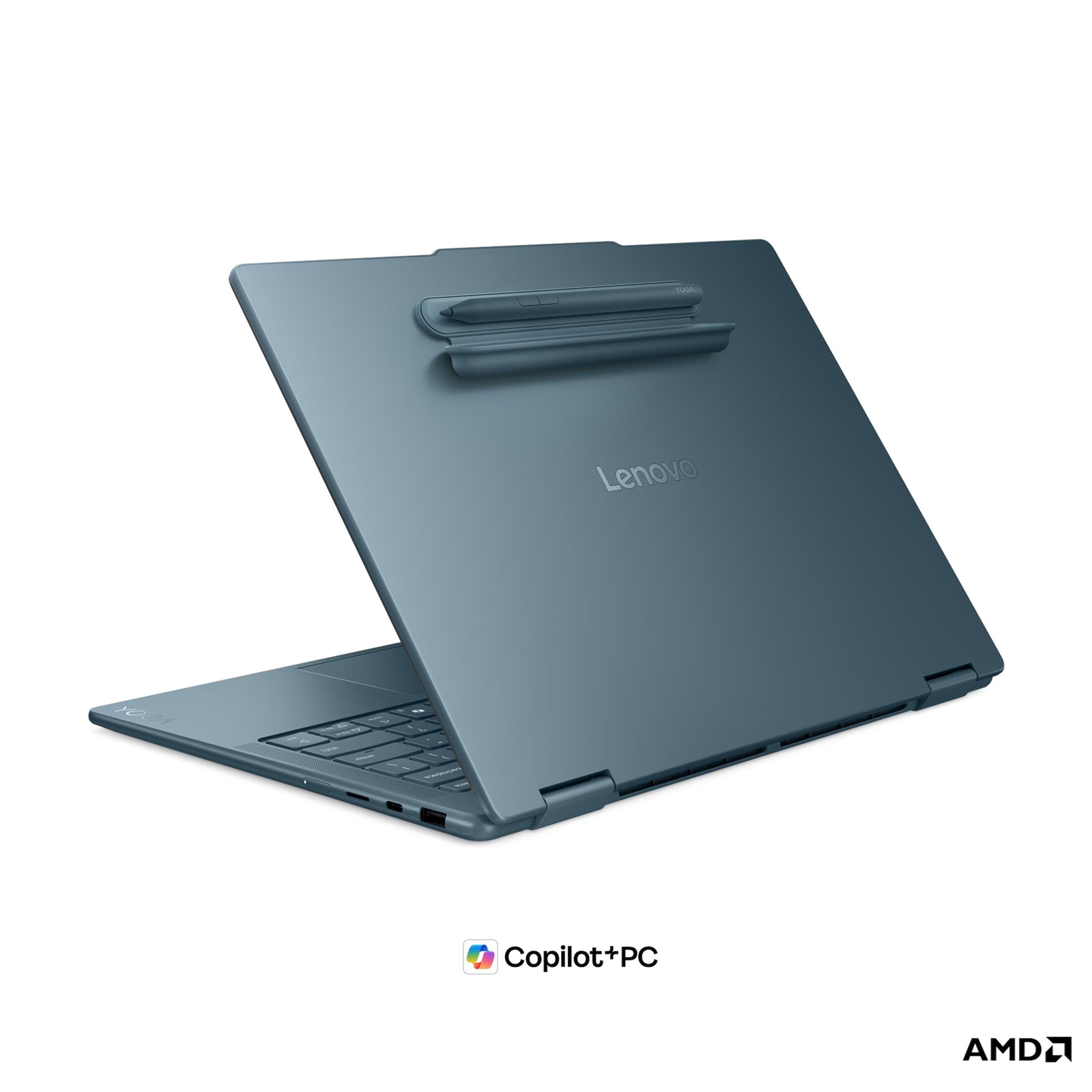 Лаптоп LENOVO Yoga 7 2-in-1 14AGP11, AMD Ryzen AI 7 445, 24GB Soldered LPDDR5X-8000, 1TB SSD M.2 2242, AMD Radeon 840M, 14" WUXGA (1920x1200) OLED, Tidal Teal - 83TD001LBM