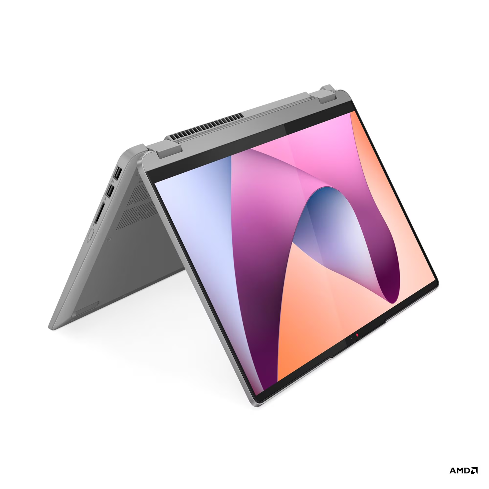 Лаптоп Lenovo IdeaPad Flex 5 14ABR8, AMD Ryzen 5 7530U, 16GB Soldered LPDDR4X-4266, 1TB SSD M.2 2242, AMD Radeon Graphics, 14" WUXGA (1920x1200) IPS, 60Hz, Glass, Touch, Arctic Grey - 82XX004LBM