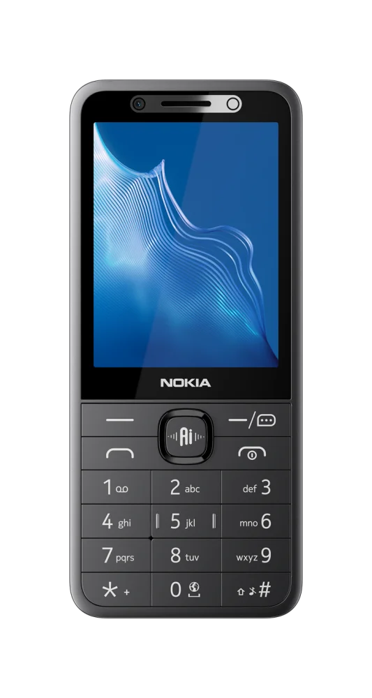 Телефон NOKIA 235 4G 2026, 2nd Edition DS 2.8" дисплей, 64MB RAM, 128MB памет, Черен - 1GF038CPA2L03
