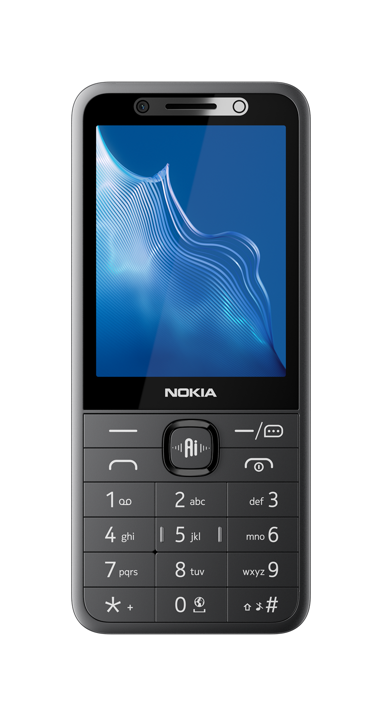 Телефон NOKIA 235 4G 2026, 2nd Edition DS 2.8" дисплей, 64MB RAM, 128MB памет, Черен - 1GF038CPA2L03
