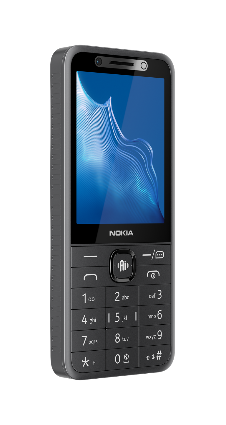 Телефон NOKIA 235 4G 2026, 2nd Edition DS 2.8" дисплей, 64MB RAM, 128MB памет, Черен - 1GF038CPA2L03