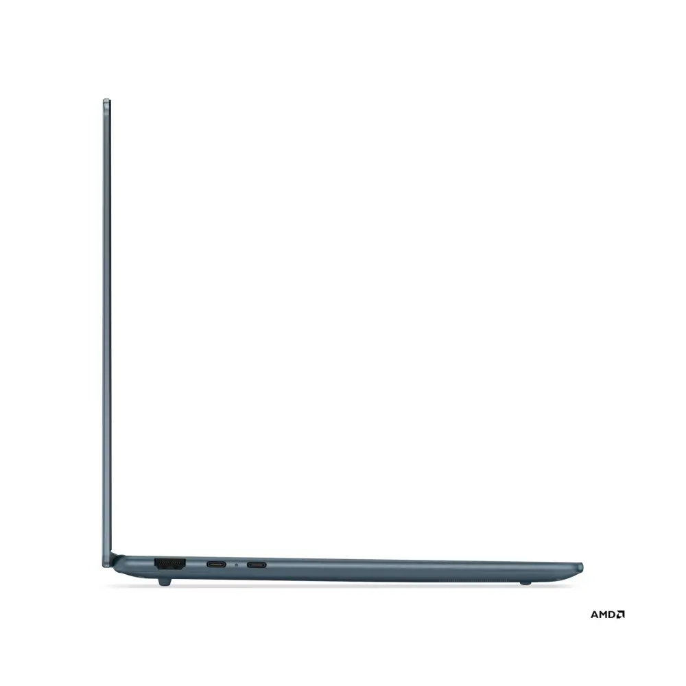 Лаптоп Lenovo Yoga Slim 7 14AKP10, AMD Ryzen AI 7 350, 32GB Soldered LPDDR5X-7500, 1TB SSD M.2 2242, AMD Radeon 860M Graphics, 14" WUXGA (1920x1200) OLED 600nits, Tidal Teal - 83JY0043BM