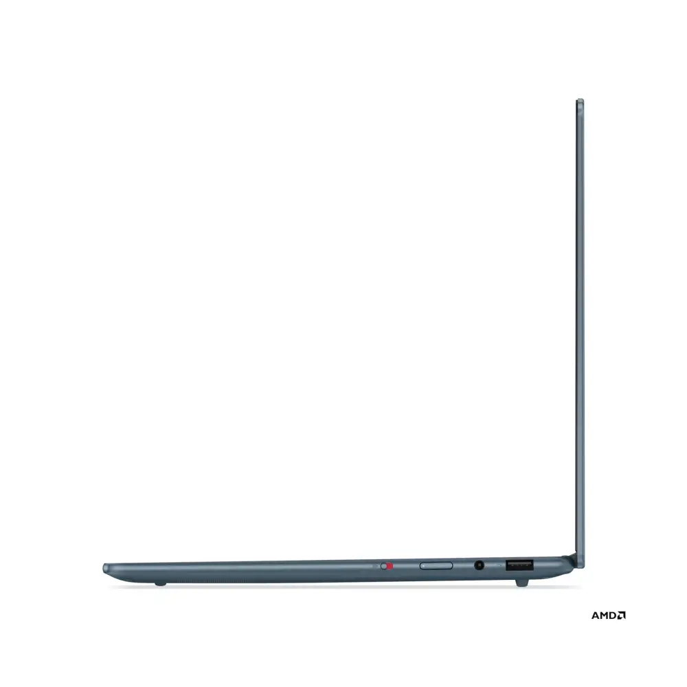 Лаптоп Lenovo Yoga Slim 7 14AKP10, AMD Ryzen AI 7 350, 32GB Soldered LPDDR5X-7500, 1TB SSD M.2 2242, AMD Radeon 860M Graphics, 14" WUXGA (1920x1200) OLED 600nits, Tidal Teal - 83JY0043BM