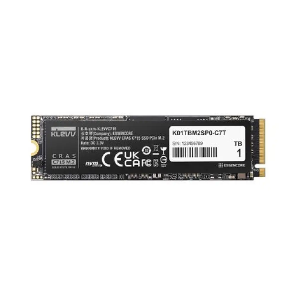 Диск SSD KLEVV SSD C715, 512GB M.2 2280 PCIe 3.0x4 NVMe - K512GM2SP0-C7T