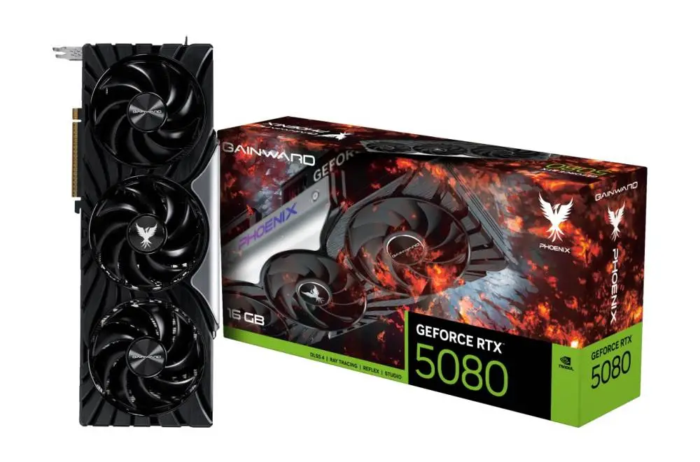 Видео карта Gainward GeForce RTX 5080 Phoenix V1 16GB GDDR7 256 bit - NE75080019T2-GB2031C