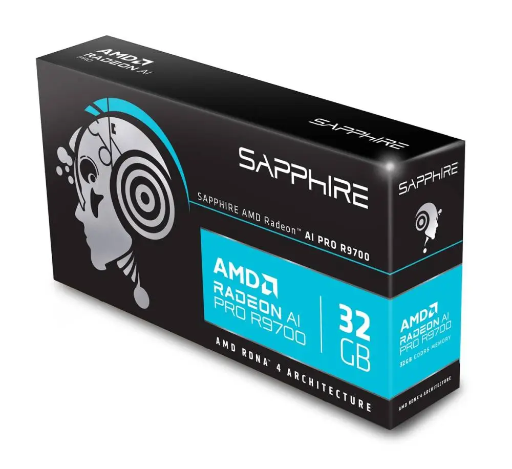 Scheda video Sapphire Radeon AI PRO R9700 32GB GDDR6 256 bit - 32358-01-20G