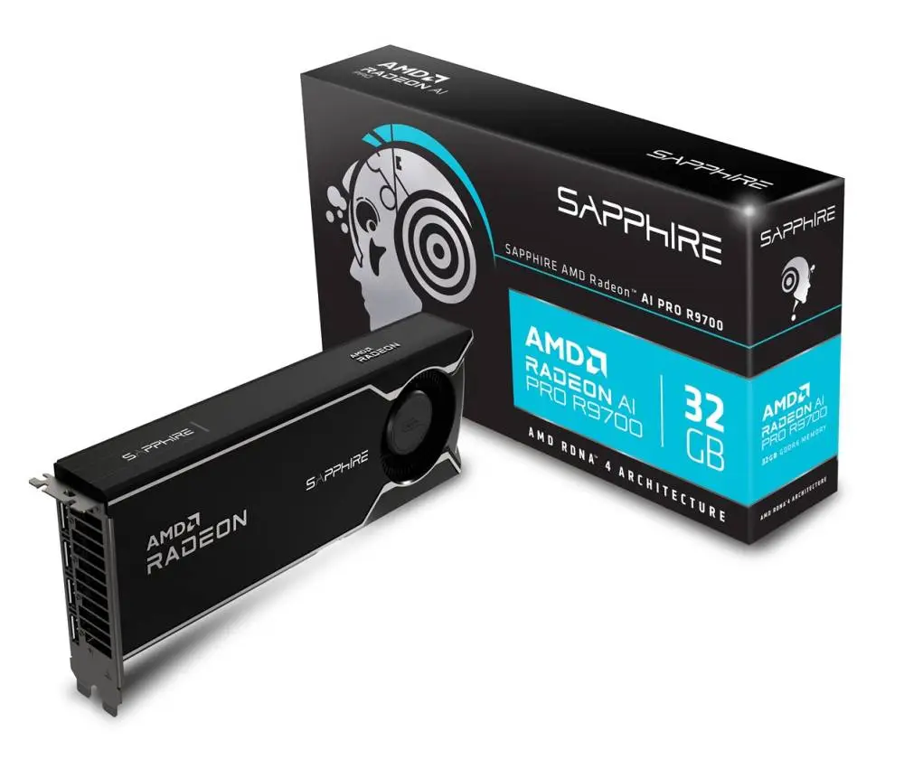 Scheda video Sapphire Radeon AI PRO R9700 32GB GDDR6 256 bit - 32358-01-20G