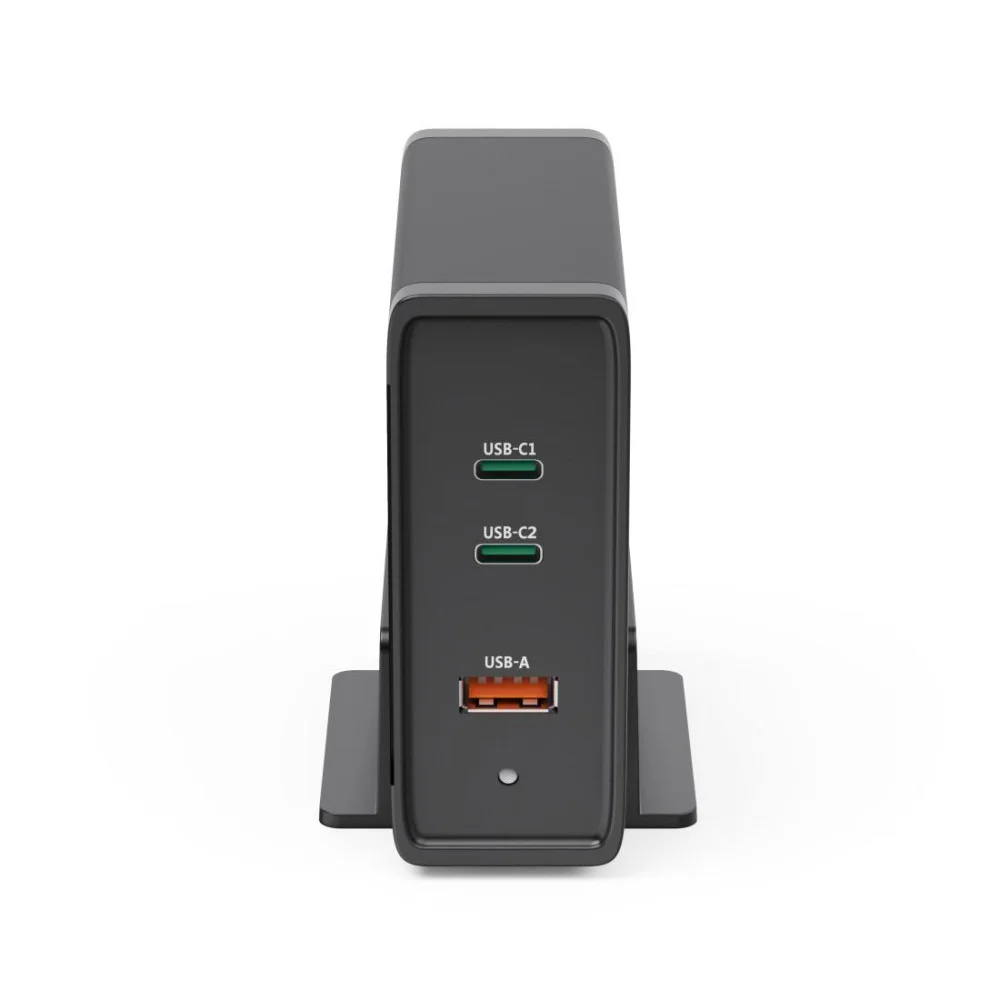 HAMA Зарядна станция 140W, USB-C, 3 порта, GaN, Power Delivery (PD)