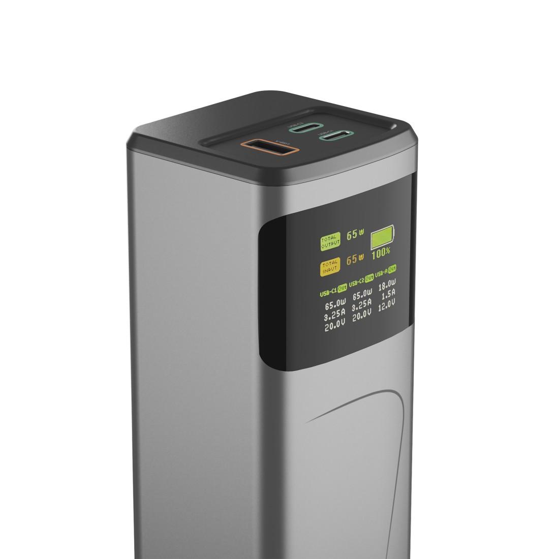 HAMA Външна батерия “High Power”, 65 W, 20000 mAh, 2x USB-C, USB-A, Fast Charging